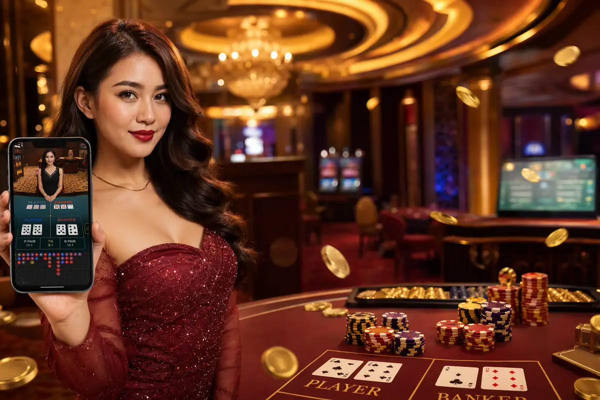 918kaya Casino meja baccarat dealer langsung